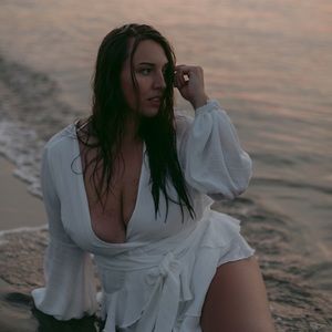 M Boutique L/S V-neck ruffle dress. Never worn